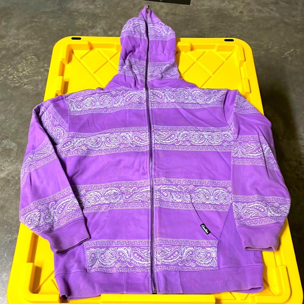 Vintage Crooks & Castles 1st Season Release Deadstock Full Zip Up AllOver Print